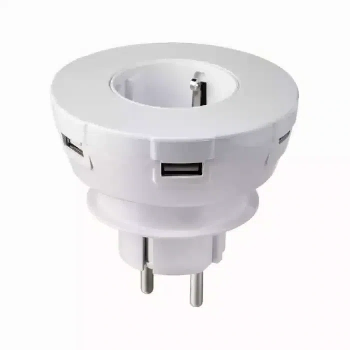 Bild von Agentc Innovations 106914 Zwischensteckdose mit USB Weiß: Die clevere USB-Steckdose für Ihr Zuhause