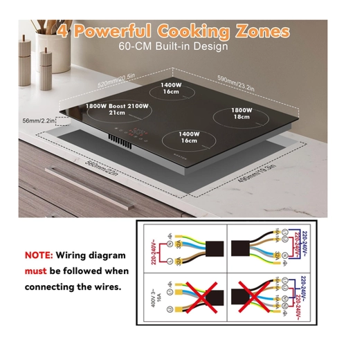 Bild von NOXTON Autarkes Induktionskochfeld - Leistungsstarker Küchenhelfer