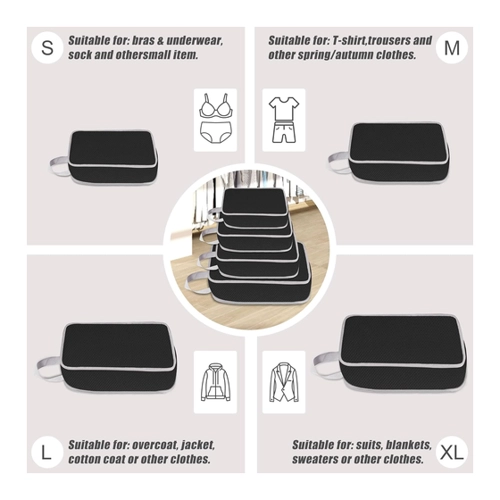 Bild von WUFANC Koffer Organizer Set: Praktische Packwürfel für jede Reise