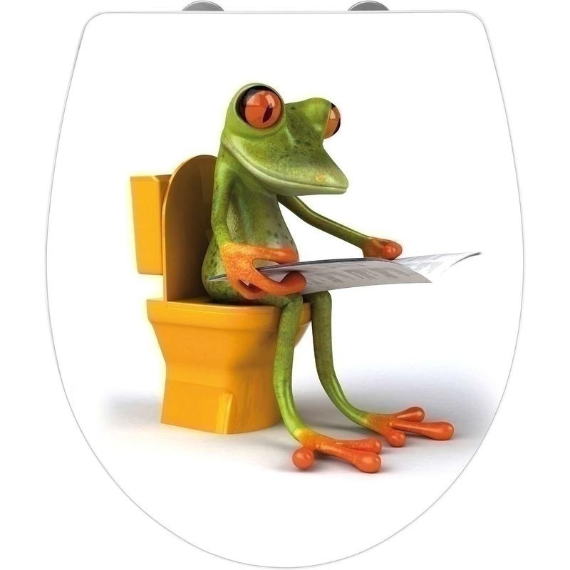 Bild von Wenko WC-Sitz Frog News Duroplast mit Absenkautomatik