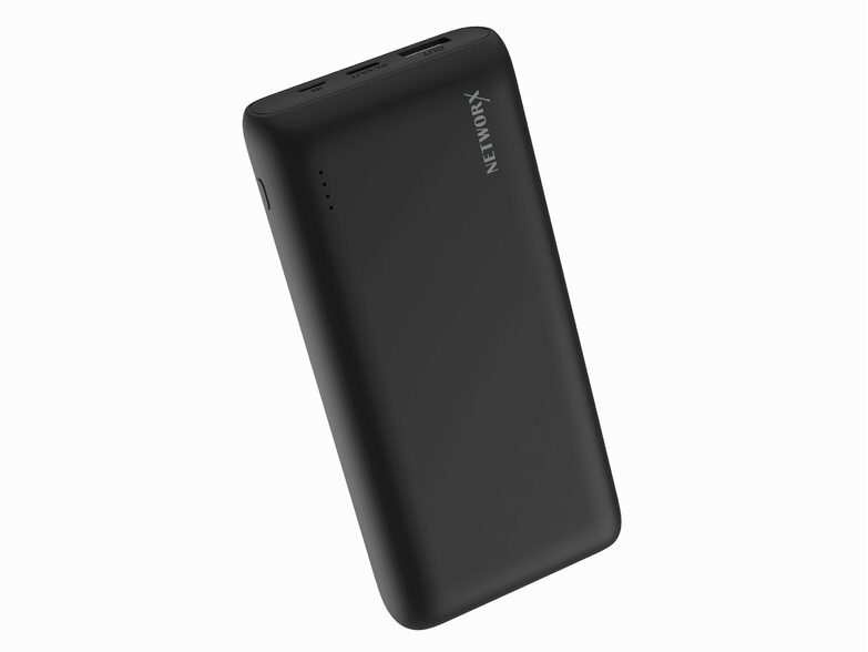 Bild von Networx Powerbank 20.000 mAh | Zusatzakku | USB-A/USB-C | schwarz