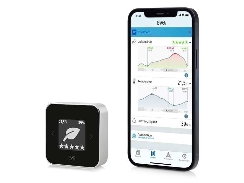 Bild von Eve Room Raumklimasensor mit HomeKit und Thread Unterstützung