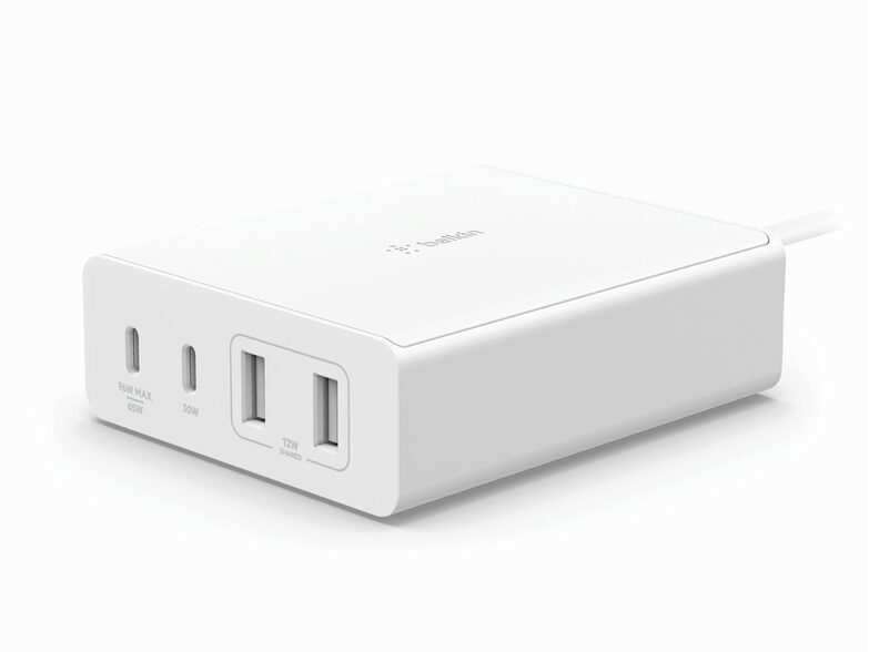 Bild von Belkin BoostCharge PRO 4-Port-GaN-Ladegerät, 108 W mit 2x USB-C/USB-A, weiß im Test