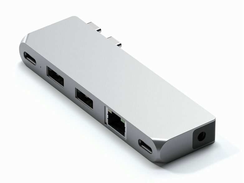 Bild von Satechi Pro Hub Mini - USB4/USB-A/C/Ethernet/Audio für MacBook