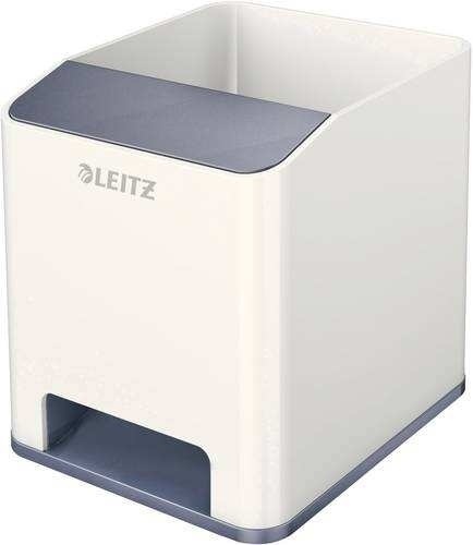 Bild von Leitz Sound WOW Duo Colour 5363-10-01 Stifteköcher Weiß, Grau Anzahl der Fächer: 2 - Testbericht