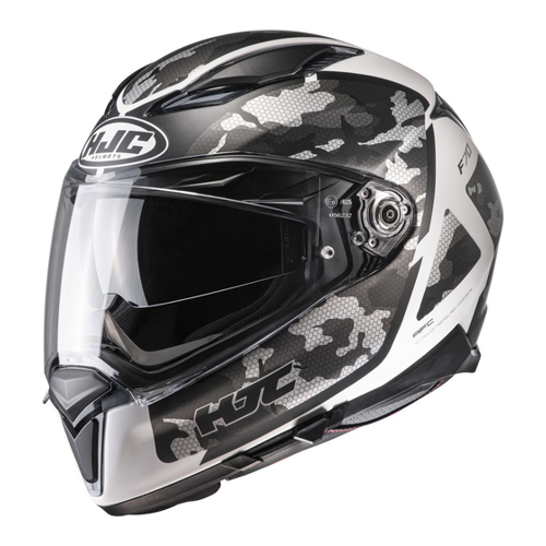 Bild von HJC F70 Katra Helm, grau-weiss, Größe L für Männer