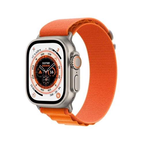 Bild von Apple Watch Ultra Titangehäuse 49mm Alpine Loop orange S (GPS + Cellular)