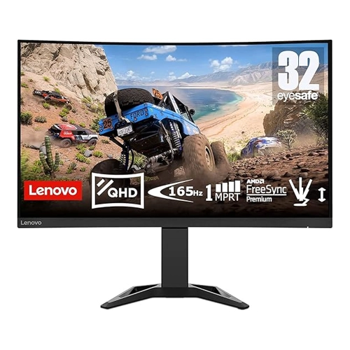 Bild von Lenovo G32qc-30 Gaming Monitor - QHD, Curved, 165Hz, FreeSync