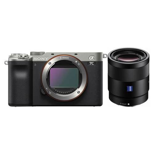 Bild von Sony Alpha ILCE-7C silber + Sony ZEISS SEL Sonnar T* FE 55mm - Willkommen in der Alpha-Welt