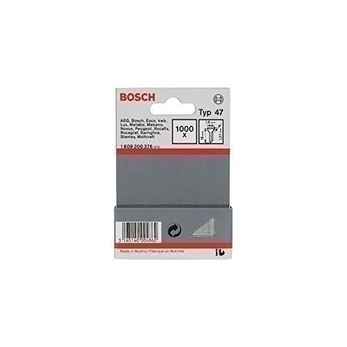 Bild von Bosch Accessories Tackernagel Typ 47 | 1.8 x 1.27 x 16 mm | 1000er-Pack 1000 St. 1609200376