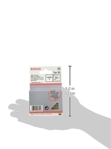Bild von Bosch Accessories Schmalrückenklammer Typ 55 | geharzt 6 x 1.08 x 30 mm | 1000er-Pack 1000 St. 260920