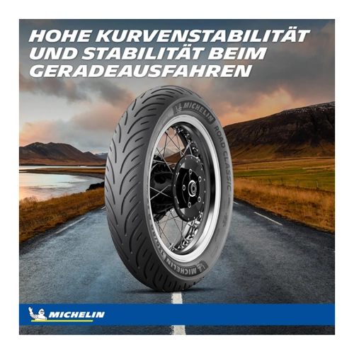 Bild von Michelin Road Classic 130/90B17 68V – Ein leistungsstarker Motorradreifen