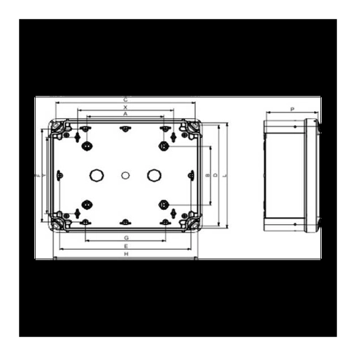 Bild von Schneider NSYTBP90 PC-Gehäuse - Robust und vielseitig einsetzbar