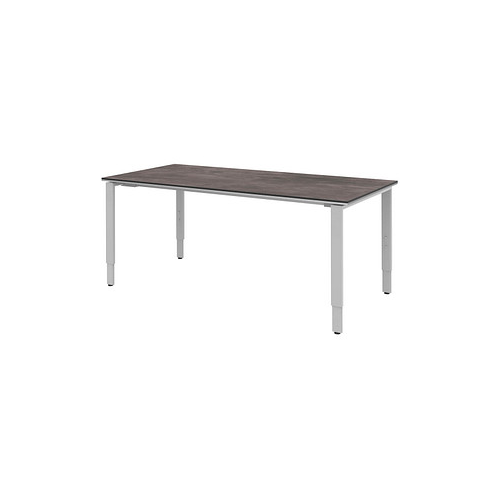 Bild von röhr Imperia höhenverstellbarer Schreibtisch quarzit rechteckig 180 x 80 cm