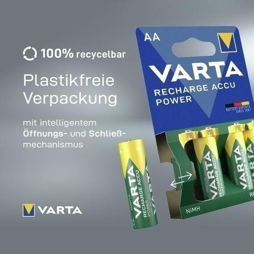 Bild von Varta AA Akku Mignon NiMH 2100mAh Ready to use 4er Blister 56706/bl4