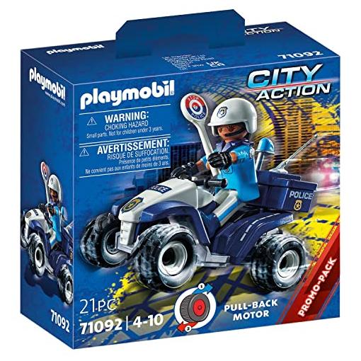 Bild von Playmobil® City Action 71092 Polizei-Speed Quad Spielfiguren-Set