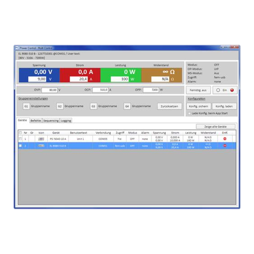 Bild von EA Elektro-Automatik EA-Multi Control Software