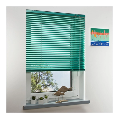 Bild von Kunststoff-Jalousie von Liedeco – Sichtschutz und Sonnenschutz in Mint