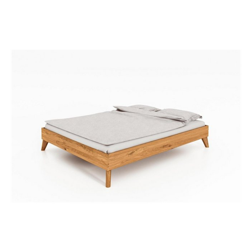 Bild von Natur24 Einzelbett Bett Gerg 3 Sonderlänge 100x210 Wildeiche ohne Kopfteil