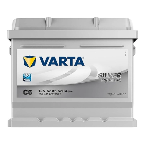 Bild von VARTA C6 Silver Dynamic 552 401 052 Autobatterie 52Ah