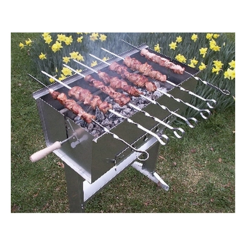 Bild von Thüros Baikal K 3060 E Holzkohle Schaschlikgrill – Der ideale Grill für Schaschlikliebhaber