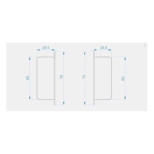 Bild von Reprofil, Endkappe P-EL-02-10 Set 2 Stk, Kunststoff, Länge: 75 mm