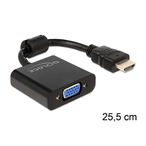 Bild von Delock HDMI-A m. > VGA w. 25.5cm