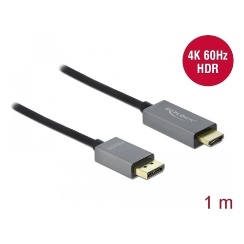 Bild von Delock Aktives DisplayPort 1.4 zu HDMI Kabel 4K, 60Hz (HDR), 1m