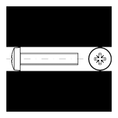 Bild von Linsenschrauben DIN 7985 A 2 M 6 x 25 -Z