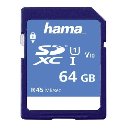 Bild von Hama SDXC 64GB Class 10 UHS-I Speicherkarte