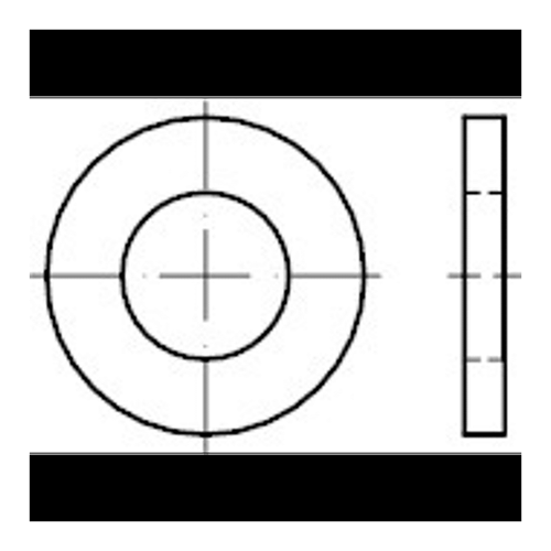 Bild von Scheiben ISO 8738 aus Stahl für Bolzen, 30mm