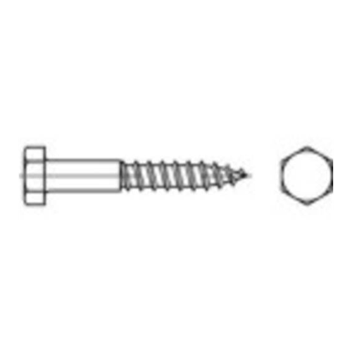 Bild von TOOLCRAFT 109184 Sechskantschrauben 8mm 150mm Außensechskant DIN 571