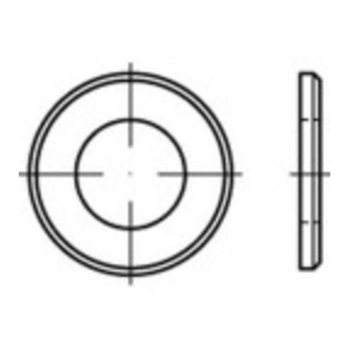 Bild von TOOLCRAFT Unterlegscheiben 15mm 28mm Stahl zinklamellenbeschichtet – 250 Stück