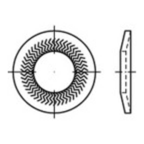Bild von Sperrkantscheiben 4mm 10.2mm Edelstahl A4 – Hochwertige Befestigungslösungen für Ihre Projekte