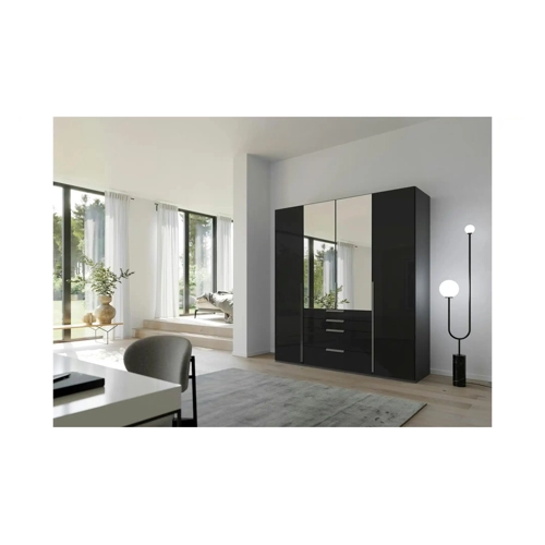 Bild von Drehtürenschrank Port Talbot - Schwarz