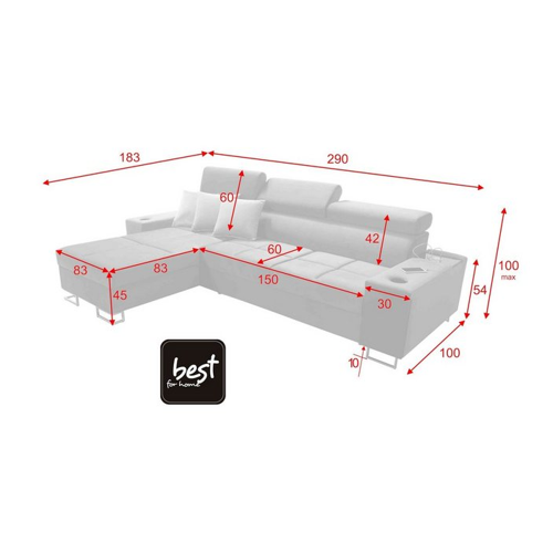 Bild von Best for Home Ecksofa Anita I Maxi – Eleganz und Funktionalität vereint