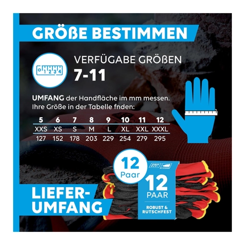 Bild von PRO FIT 595 Arbeitshandschuhe - Zuverlässige Feinstrickhandschuhe für verschiedene Anwendungen