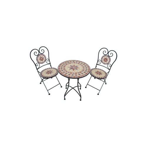 Bild von Gravidus 3-teiliges Balkon-Set mit dekorativem Mosaik