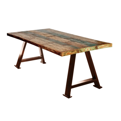 Bild von Einzigartiger Tisch aus Altholz – 220x100 cm