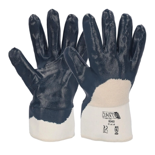 Bild von SAMETRUCK 12 Paar Nitril Handschuhe - Stulpe beschichtet Arbeitshandschuh Montage Größe 10