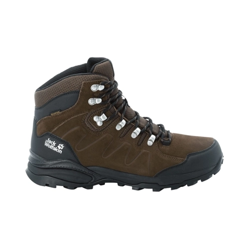 Bild von Jack Wolfskin Refugio Texapore Mid Men Wasserdichte Wanderschuhe Herren 45 brown / phantom brown / phantom