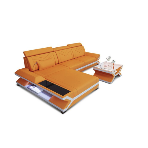 Bild von Sofa Dreams Ecksofa Napoli L Form mit LED-Beleuchtung