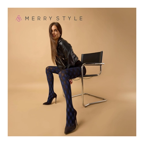 Bild von Merry Style Damen blickdichte Strumpfhose MS 317 60 DEN (Rot, S (32-36))