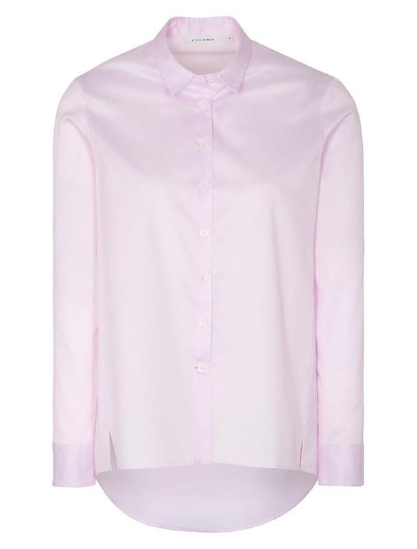 Bild von langarm bluse eterna casual luxury twill rosa unifarben