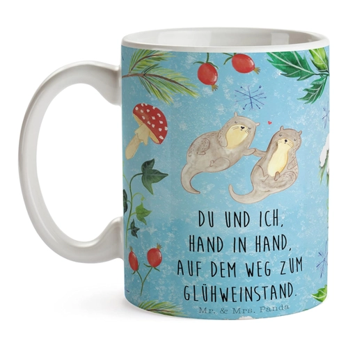 Bild von Mr. & Mrs. Panda Tasse Otter Glühweinstand - Charmantes Design für Winterfreuden