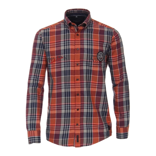 Bild von CASAMODA Langarmhemd B.D. Casual Fit L0584B – Dunkelorange, XL