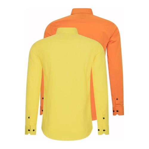 Bild von Rusty Neal Langarmhemd im Slim-Fit – 2er Set Herren Hemden