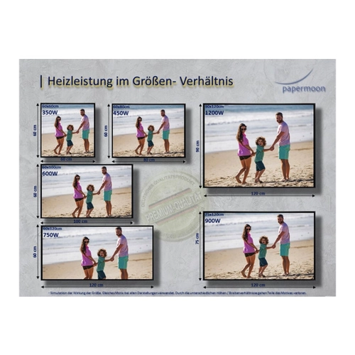 Bild von papermoon Infrarotheizung »EcoHeat - Klarer Sternenhimmel«, Matt-Effekt - bunt