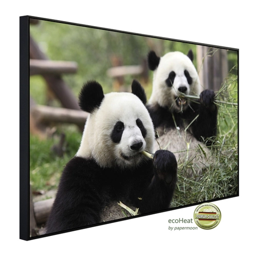Bild von papermoon Infrarotheizung »EcoHeat - Riesige Pandas«, Matt-Effekt - bunt