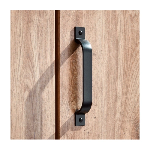 Bild von Lomadox Nachttisch DAVENPORT-43, Nachtschrank, 2er Set, Eiche mit Stahl Nb.